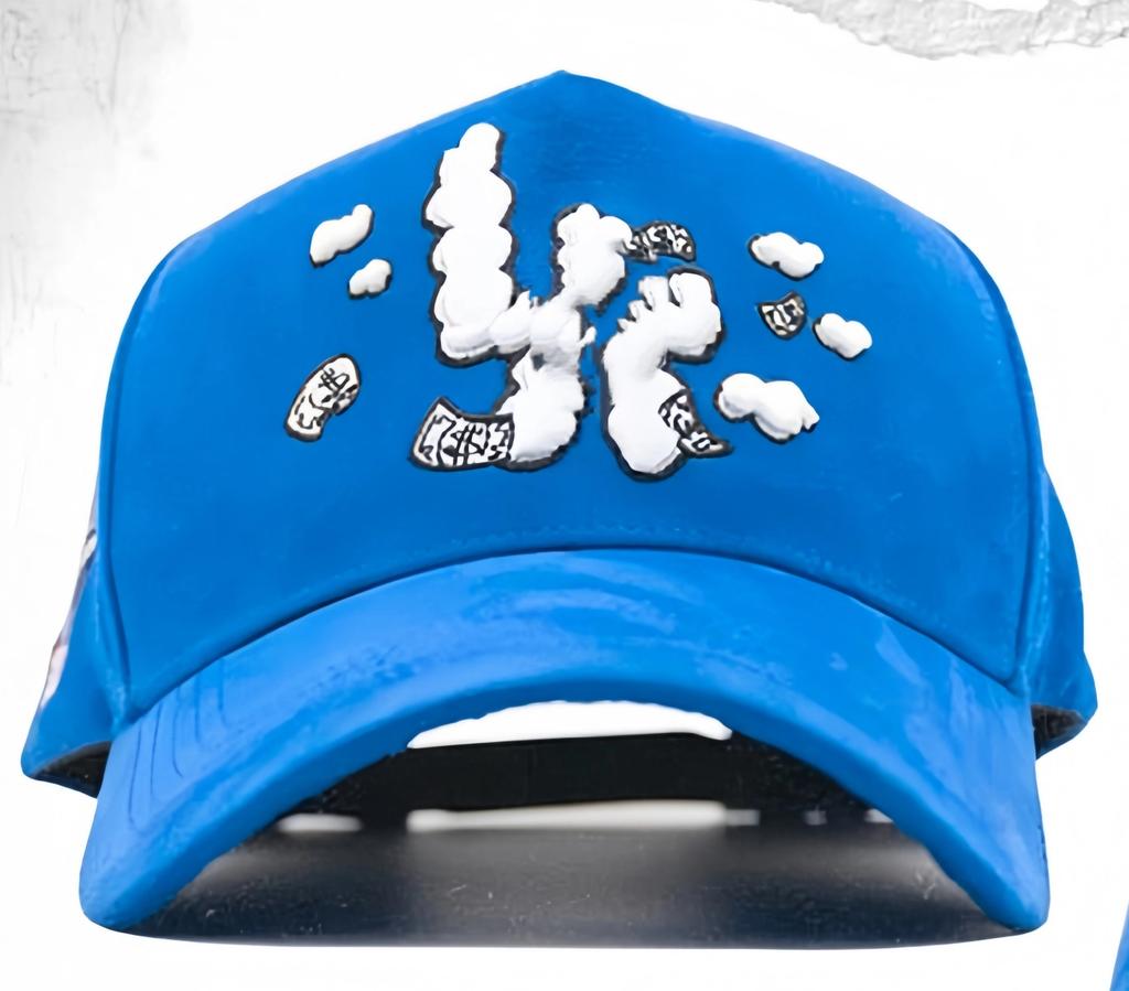 Wholesale Yo No Pesco Star Satin Lined Terry Dobby Embroidered Bling Sports Cap 5 Panel Rhinestone Brim Baseball Caps Barbas