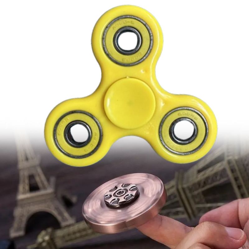 Toys Spinner Fidget Plastic Alloy Material Solid Color Rotate Decompression