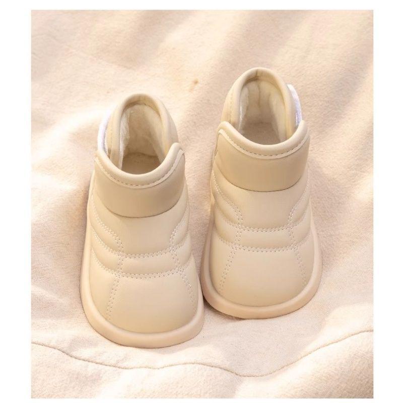 Waterproof Fleece-Lined Snow Boots for Toddlers (Ages 1-3) - Soft Sole First Walker Shoes for Boys & Girls