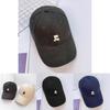 Cotton Embroidered Letter Baseball Cap For Casual Summer Wear