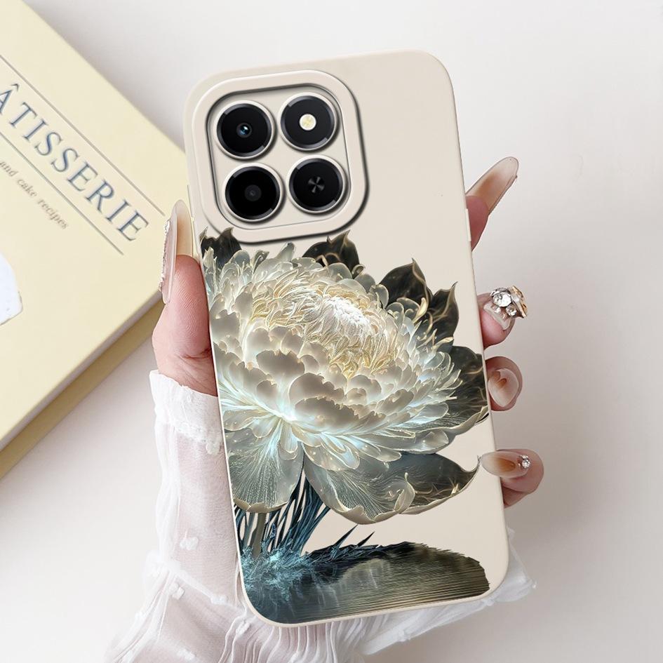6.61" For Honor X6c 2025 Case Cute Panda Rabbit Soft Liquid Silicone Shockproof TPU Back Cover For HonroX6c Play 9C NIC-LX1 Para