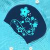 Elastic Floral Diving Hat Soft Snorkeling Cap Swim Head Hood Flower Swim Headgear  Spearfishing