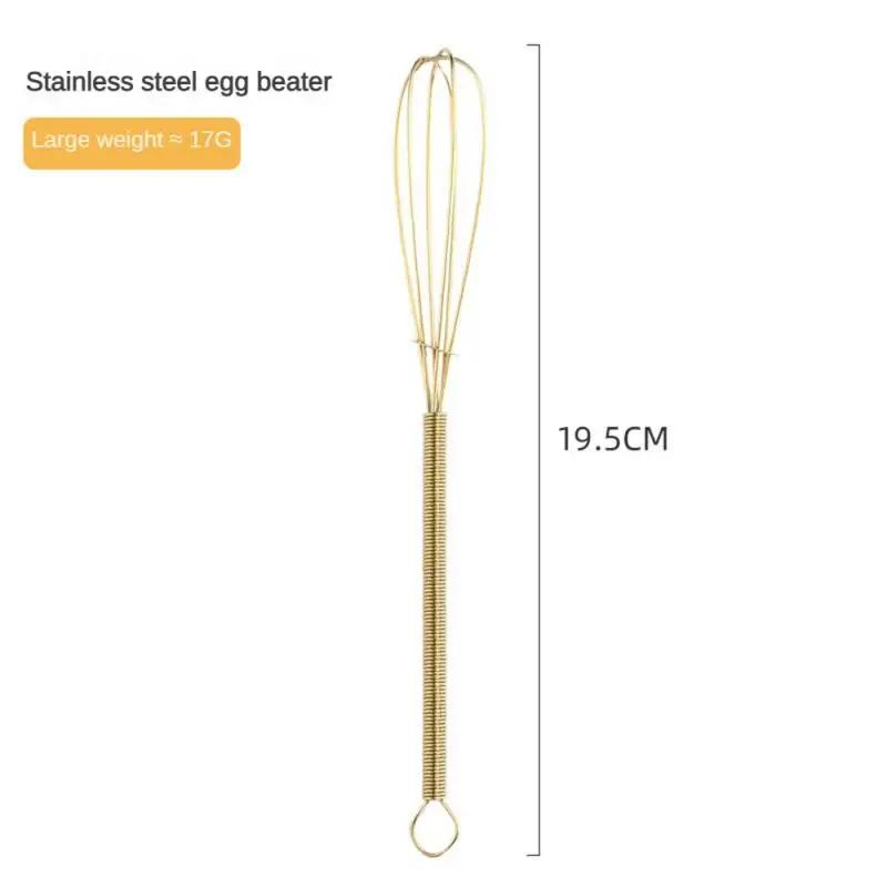 Cream Whipper Four-color Fine Steel Wire Hanging Storage Reinforcement Ring Small and Exquisite Kitchen Tools Mini Egg Beater