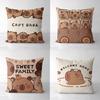 Cute Kapibara Capybara Cartoon Two-dimensional Pillowcase Children's Bedroom Sofa Cushion Cover Nap Pillow Cover