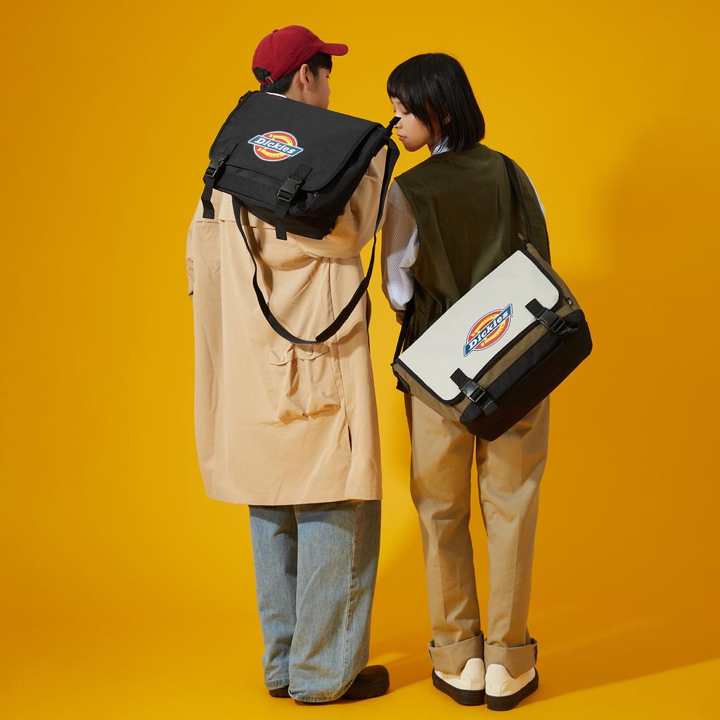 Ny Dickies Polyester Messenger Bag, Håndveske, Skulderveske, Crossbody-veske Unisex Svart DK010602BLK1