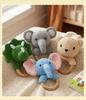 Knitted Cross-Stitch Plush Animal Doll - Cute Rabbit & Bear Companion