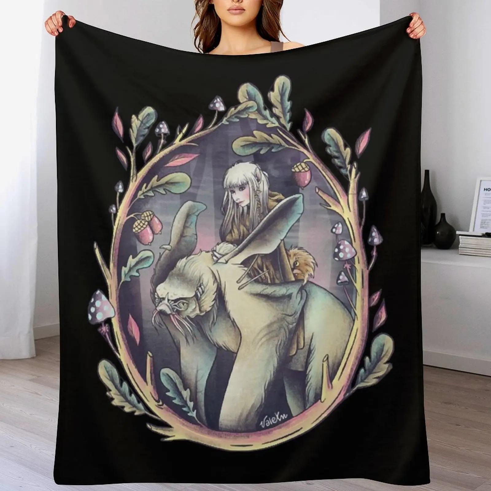 The Dark Crystal Throw Blanket Decorative Sofas Beach warm winter Plush Blankets 75X95CM