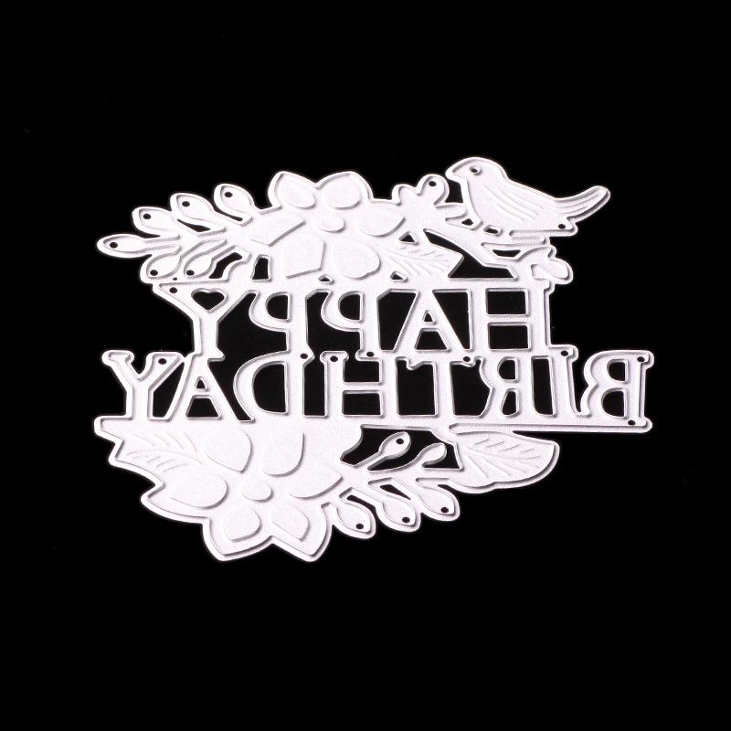 Happy Birthday Metal Cutting Dies for Scrapbooking Embossing Stencils Card Making Craft Decor
