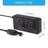 200W Car Power Inverter 12V To 220V Converter with 4 USB Ports & Double Outlets Easy to Carry for Vehicles Trucks RVs