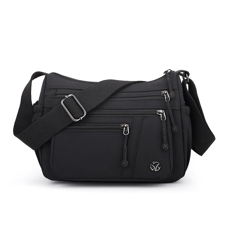Damska Mała Kwadratowa Torba Duża Pojemność Torba na Ramię Torba dla Mamy w Średnim Wieku Podróżna Nylonowa Torba Crossbody