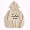 American Style Hooded Sweatshirt: Heart & Letter Pattern, Loose Fit, Long Sleeve, Autumn/Winter 2025 Collection