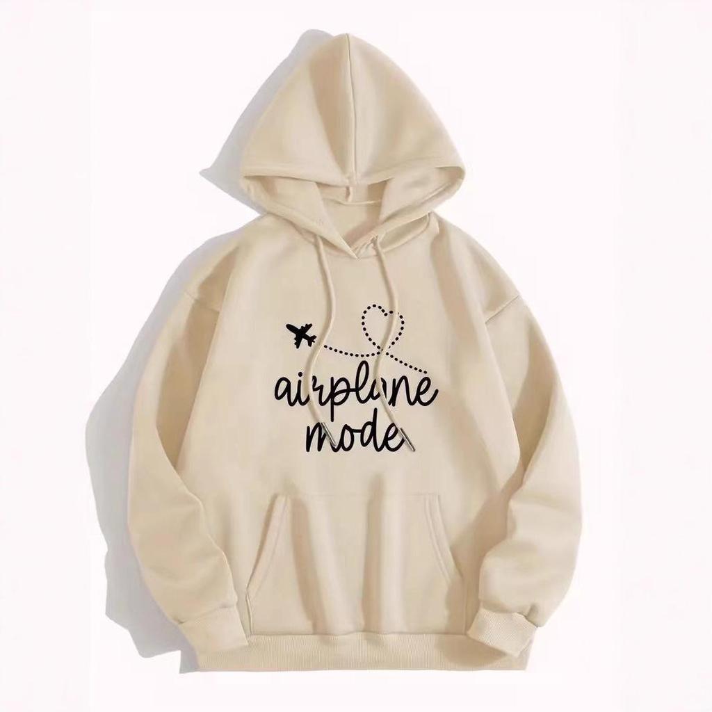 American Style Hooded Sweatshirt: Heart & Letter Pattern, Loose Fit, Long Sleeve, Autumn/Winter 2025 Collection