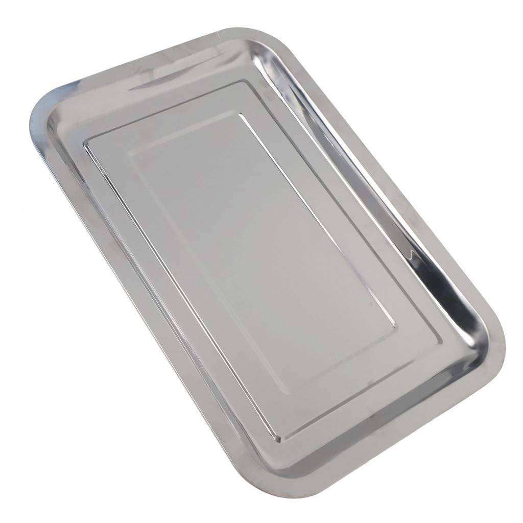 Stainless Steel Rectangle Baking Pan Trays Toaster Oven Cake Bread Kitchenware
