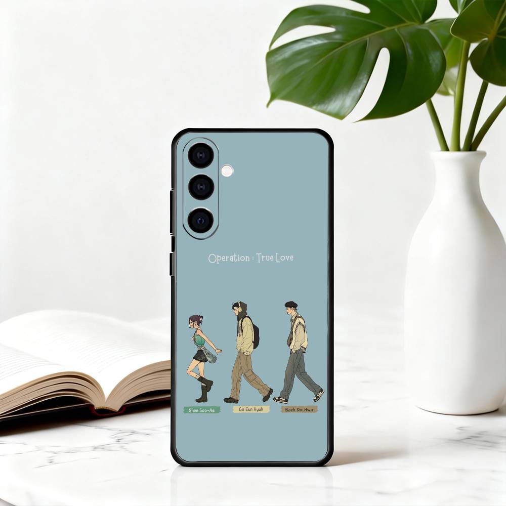 Young O-Operation True Love-es Phone Case For Samsung Galaxy A73,A72,A71,A70,A53,A52,A51,Others Soft Black Cover