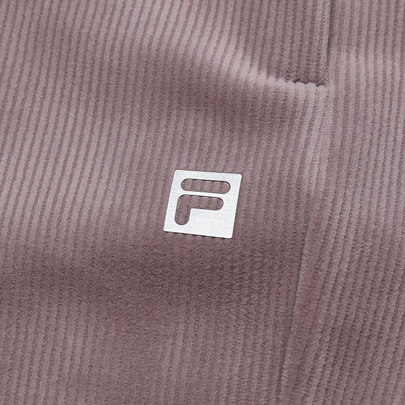 Fila Fitness Series Simple Casual Training Versatile Comfortable Loose Knit Sports Pants Women Bottoms Twilight-Purple A11W611601FPU