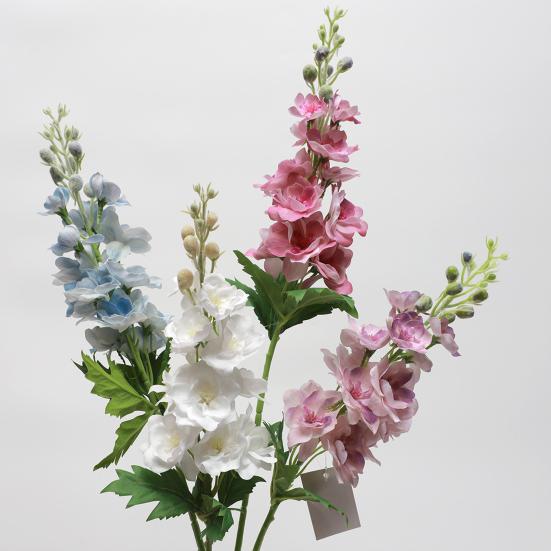 Artificial Flowers Adjustable Plastic Branches Silk Cloth Petals Realistic Violet Design Imitation Flower Wedding Halls Home Decor