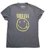 26 Nirvana Yellow Smile Grey Official Men's T-Shirt Men's- Unisex T-Shirt