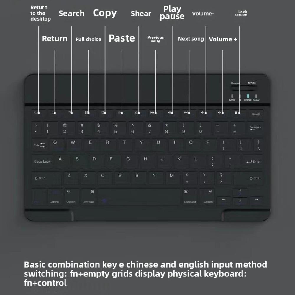 Bluetooth Keyboard Case for Xiaomi Pad 7 Pro Backlit Keyboard Cover with Touch Control for Redmi 10 6 Inch Tablet