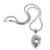 Collier Pendentif Majestueux Tête de Lion Gothique Punk en Acier Titane Pour Hommes Bijoux Hip Hop
