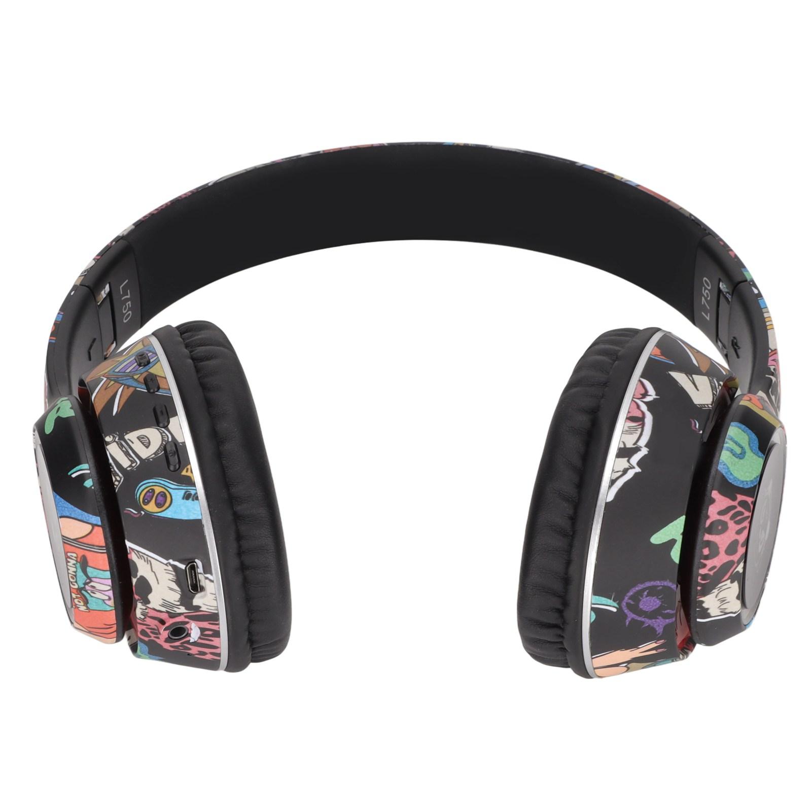 

Bluetooth Headset HiFi Stable 20Hz to 20KHz Lower Power LED Wireless Gaming Headset with Colorful Lights Black