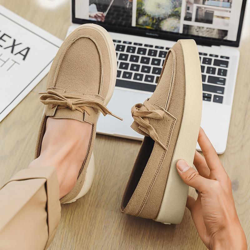 Fashion 2025 New Men's Retro Velvet Bow Flat Shoes Fashion Bow Loafer Men Outdoor Slip On Moccasin Driving Shoes Zapatos Footwae Male