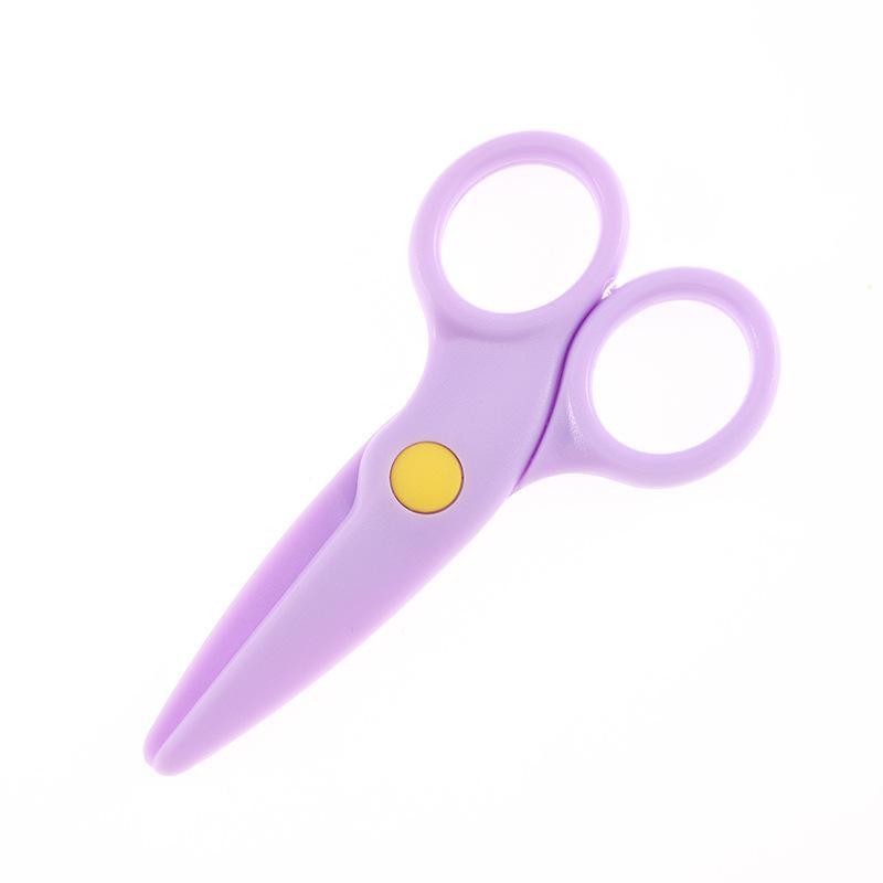 Kids Safe Craft Scissors Rounded Safety Edge 1Pc Portable Set for Toddlers Home DIY Craft Kindergarten Supplies