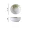 Japanese Style Round Ceramic Dipping Bowl Seasoning Dish for Soy Sauce Vinegar Snack Sushi