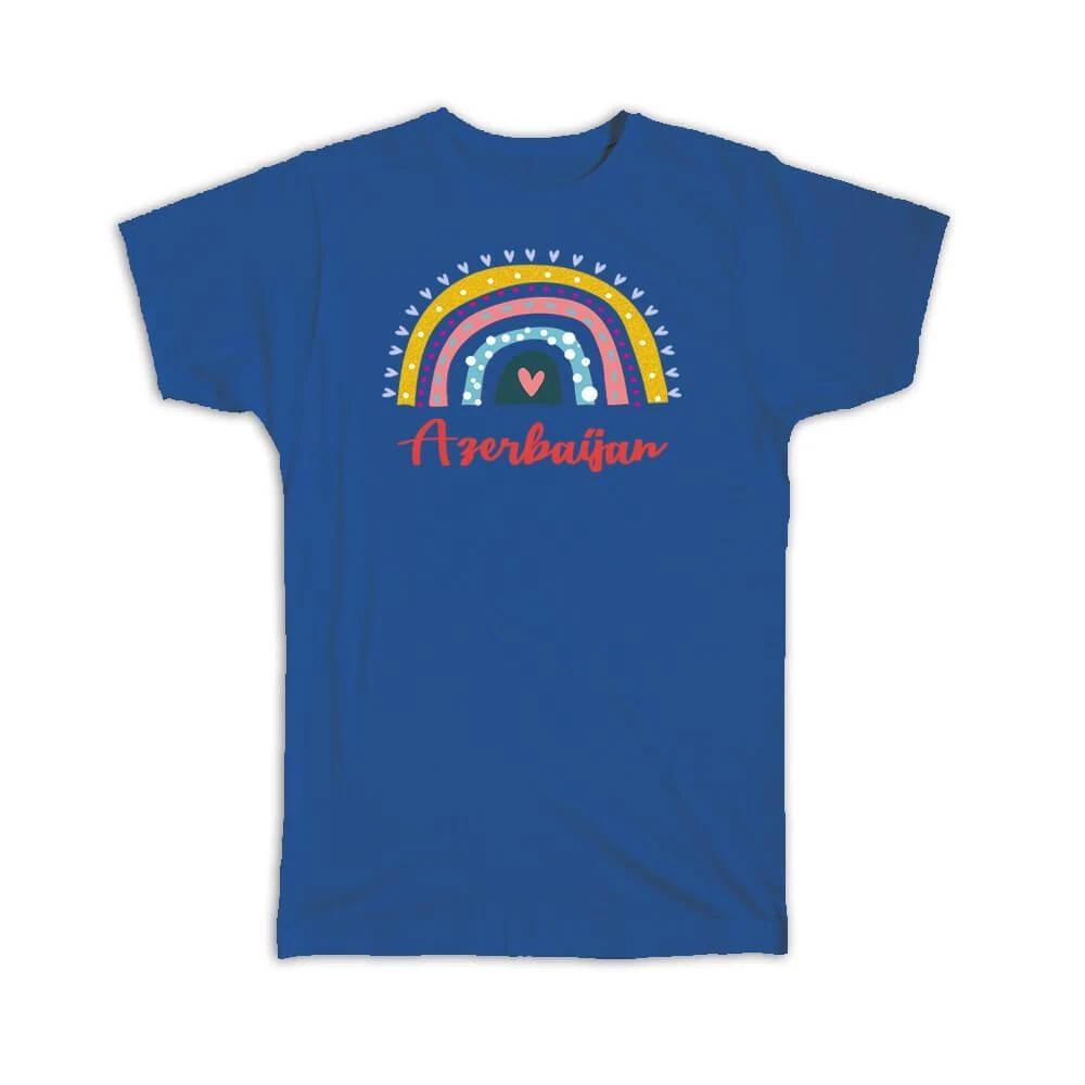 Gift T-Shirt : Azerbaijan Azerbaijani Rainbow S