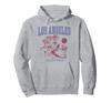 Trendy Los Angeles California Destination Retro Chest Logo Hoodie