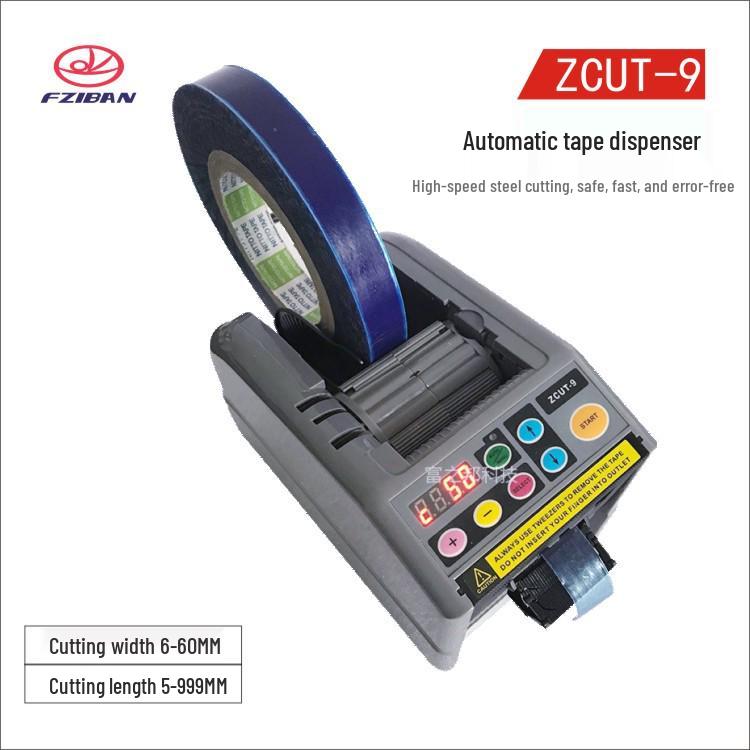 ZCUT-9 Automatic Tape Dispenser for Transparent, Double-Sided, and High-Temperature Tapes