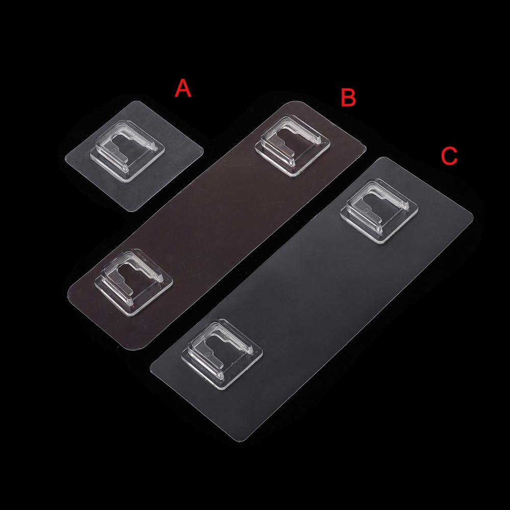 

Storage Hanger Home & Living Traceless Hooks Fix Bathroom Shelf Wall Rack Seamless Adhesive Hook B-2Pcs