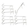 10Pcs Butcher Hooks, Smoking Hooks Set Hooks for Fish Smoking, Fishing Smoking Hooks Set, Stainless Steel Smoking Hooks