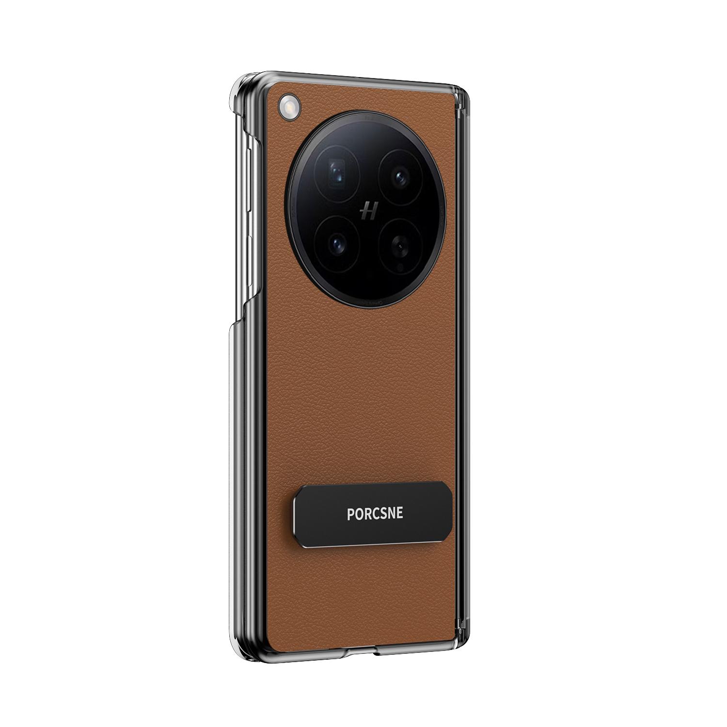 

For OPPO Find N6 Case Leather Skin Double Middle Protector 270 Rotation Holder Phone Shell Back Cover OPPO Find N6