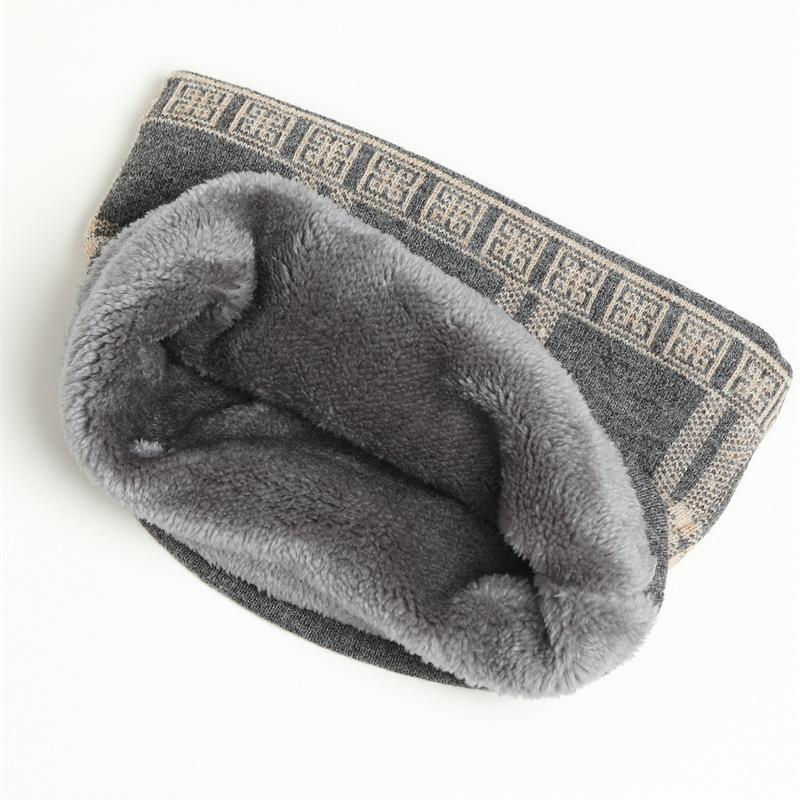 Scarves, New Warmth Protection For Men And Women In Winter, Cervical Spine Pullover, Neck Cover, Plaid Wool Knitted Thickened Scarves