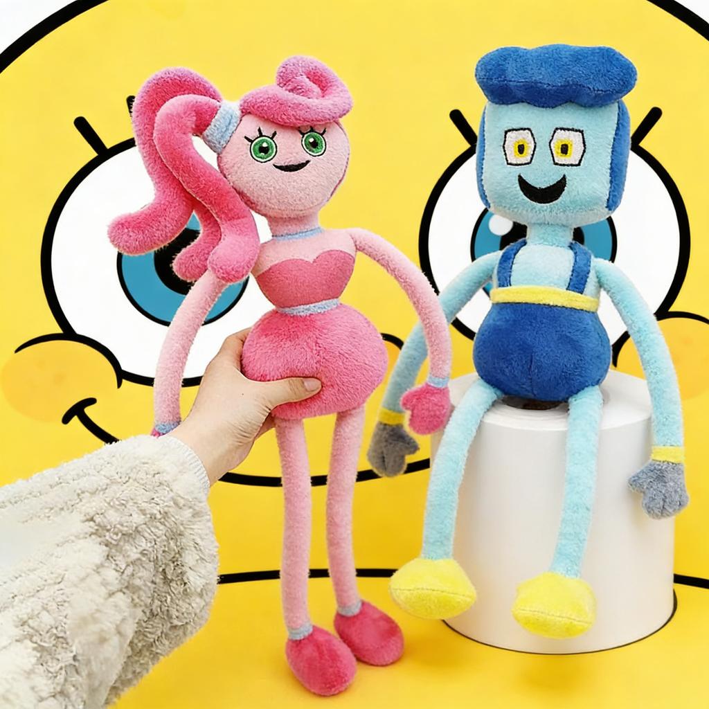 poppy palytime 40cm Long Legs Plush Sausage Monster Toy Bob Mama Cute Plushie Stuffed Doll Soft Creative Play Time Gift