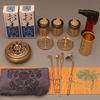 Pure Copper Incense Road Suit DIY Incense Seal Script Sandalwood Aloe Powder Making Incense Tools Incense Burner Supplies