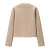 European and American style French women's clothing, fashionable and versatile temperament, casual design sense, colored woolen jacket