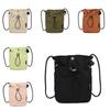 Minimalist Canvas Mini Phone Bag With Drawstring For Casual Travel And Daily Use