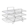3 Layer Fryer Rack Stackable 304 Stainless Steel Dehydrator Rack Detachable Multi Layer Grill Rack