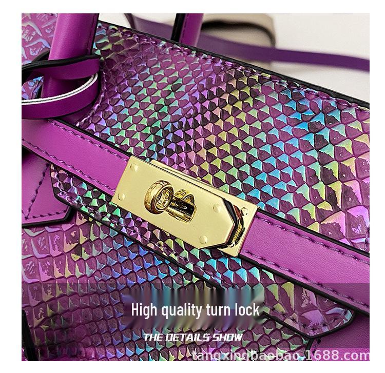 Women's 2025 Crocodile & Leopard Pattern Crossbody Shoulder Handbag