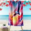 Radiant Soaring Seagull Elegance Print Beach Towel, Quick Drying, Suitable for Travel, Outdoor Sports, Jogging, the Beach and Swimming, Gift