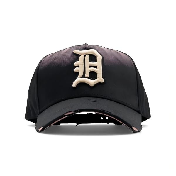 High-Quality Custom Embroidered Vintage Velour Baseball Cap with Suede Lining and Satin Detail