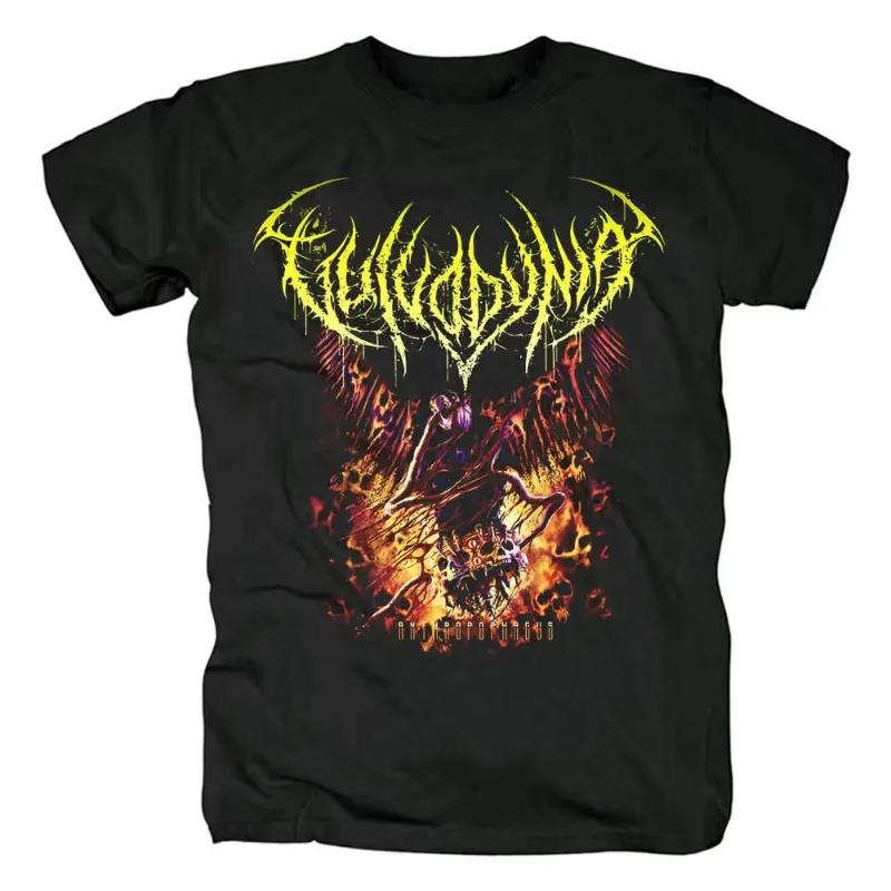 Mens and Womens Cotton Hiphop Vulvodynia Tshirt South Africa Brutal Death Metal Band Global Tour Mercah Short Sleeved