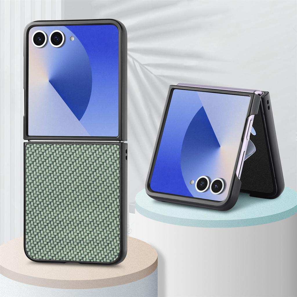 Faltbare Hülle aus Kohlefaser für Samsung Galaxy Z Flip 7 5G Flip7 Flip6 Flip 6 5 4 3 2 1 Flip4 Flip5 Flip3 Flip2 Dünne Hüllen
