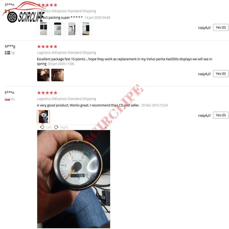 Speedometer / Tachometer LCD Display for Kenworth Trucks / VDO International / VDO Cockpit Vision / JCB Tractor / Volvo Penta Bo