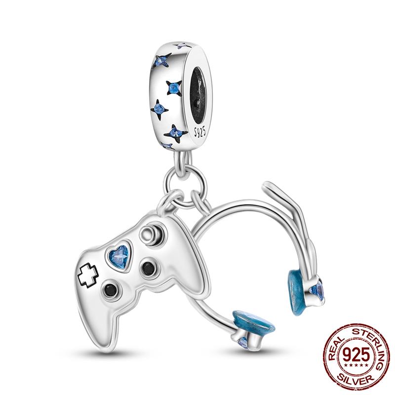 Original Design Kopfhörer Anhänger Kupfer Charm Perlen Passen Original Marken Armband Frauen DIY Schmuck Geschenk Herstellung