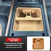 Für Land Rover Defender 90 110 2022-2025 Auto Mittelkonsole Silikon Kabelloses LadePad Becherhalter Hintere Armlehne Becheruntersetzer