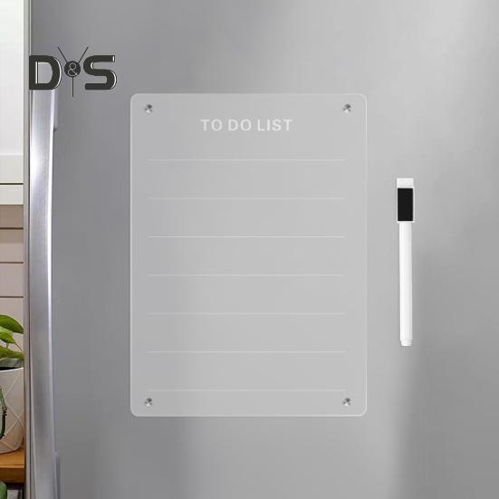 Magnetische Kühlschrankaufkleber aus Acryl, Memoboard, Arbeitsnachricht, Notizen, Wochenplaner, transparente Anzeigetafeln