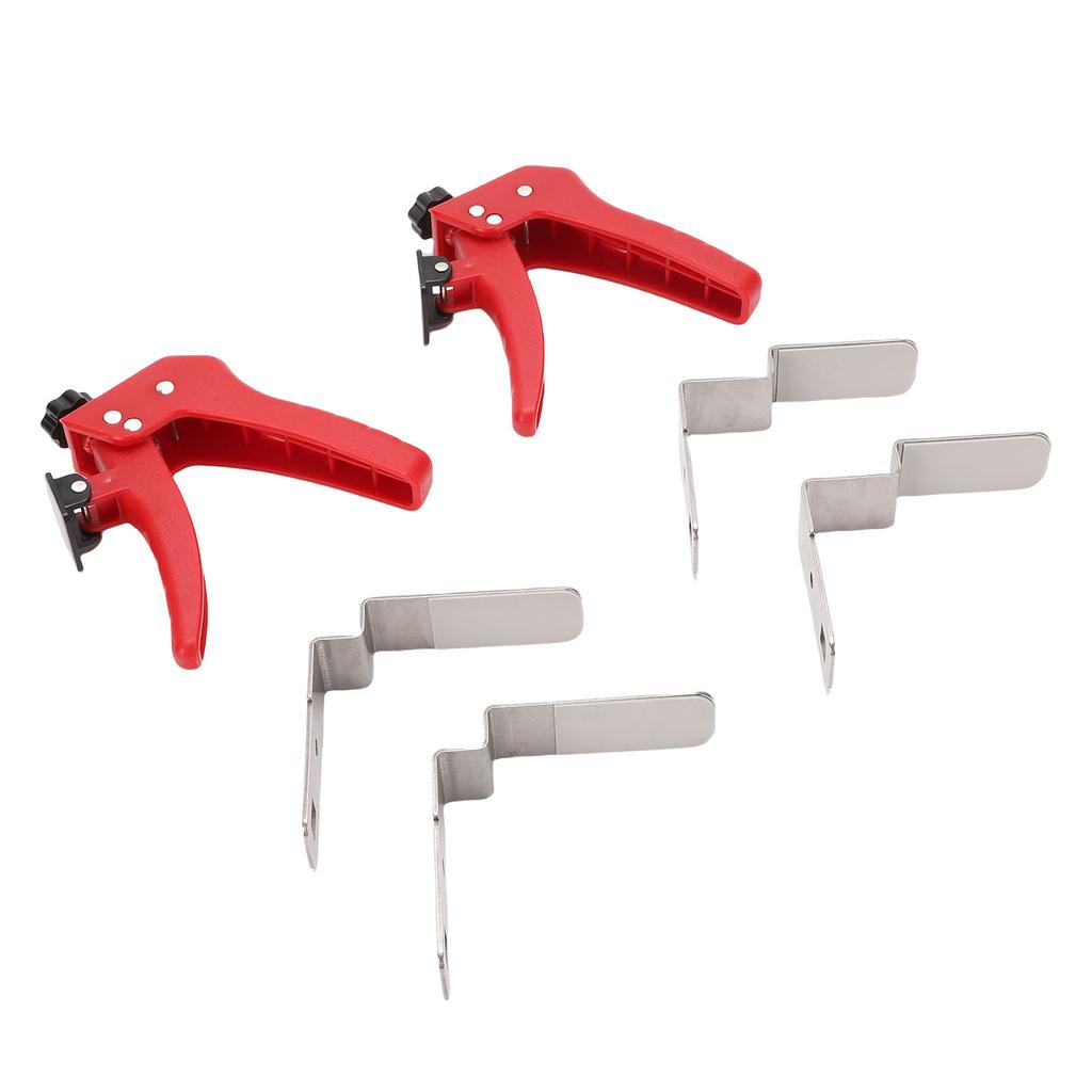   Drawer Fixing Clamp, Stainless Steel Drawer Front Clamp with Rubber Pads, Ergonomic Drawer Front Mounting Tool for Cabinet Face, Bowl Cabin