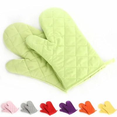 Non-slip  Insulated Heat Resistant Kitchen Tool 1Pcs  Microwave Oven Glove Mitten Baking Gloves Cotton